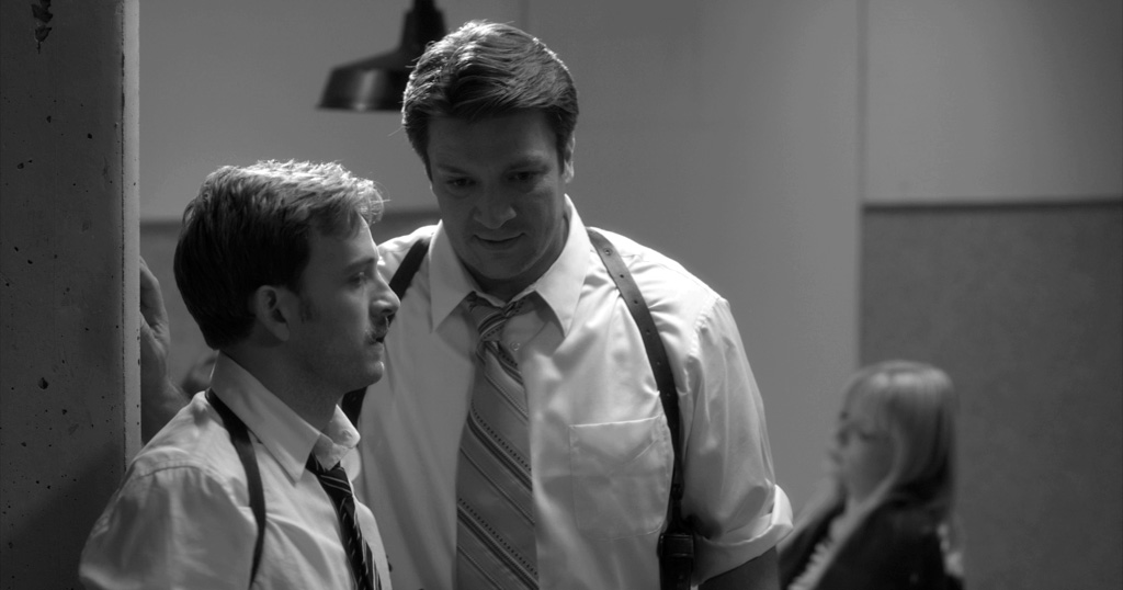 Tom Lenk and Nathan Fillion in 'Much Ado About Nothing'.(Courtesy of Roadside Attractions/Elsa Guillet-Chapuis)