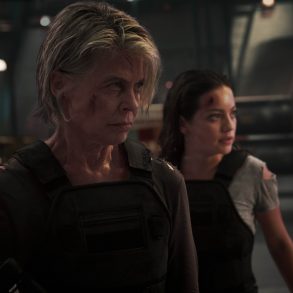 Linda Hamilton, left, and Natalia Reyes star in Skydance Productions and Paramount Pictures' "TERMINATOR: DARK FATE."